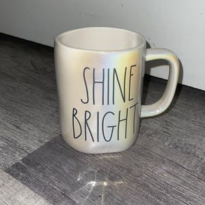 Rae Dunn SHINE BRIGHT iridescent mug